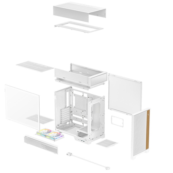 Carcasă Deepcool CL660 White micro ATX photo 10