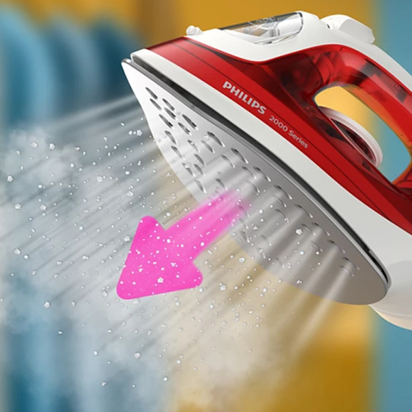 Fier de călcat Philips Seria 2000 Red 2000 W, 25 g/min, 0.25 l, Oțel inoxidabil photo 5