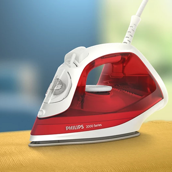 Fier de călcat Philips Seria 2000 Red 2000 W, 25 g/min, 0.25 l, Oțel inoxidabil photo 6