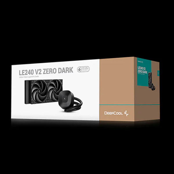 Жидкостное охлаждение Deepcool LE240 V2 ZERO DARK Черный  photo 6