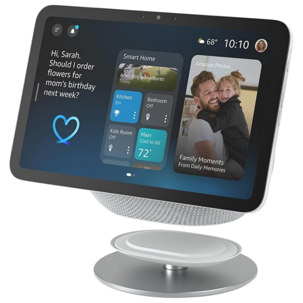 Boxă smart Amazon Echo Show 8 (4th Gen) 2025 Glacier White  photo 2