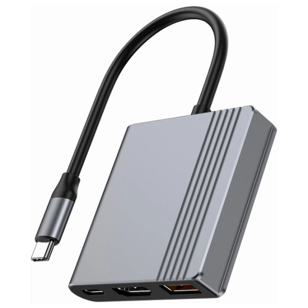 Адаптер Cablexpert A-CM-COMBO3-05 Серый USB Type-C photo 2