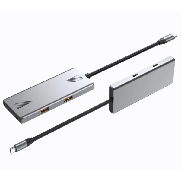 Адаптер Hub Gembird UHB-CM-U310-A2C2-01 Серебряный USB Type-C photo 3