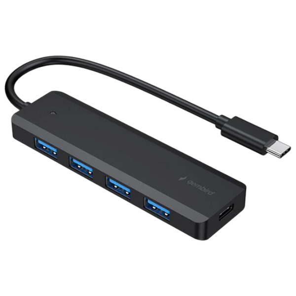 Адаптер Hub Gembird UHB-CM-U3P4P-01 Черный USB Type-C photo 1