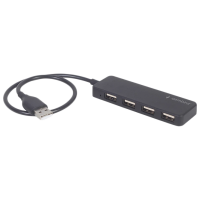 Адаптер Hub Gembird UHB-U2P4-06 Черный USB Type-A