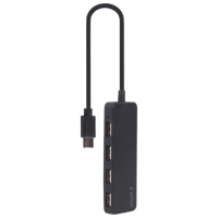 Adaptor Hub Gembird UHB-CM-U2P4-01 Black USB Type-C