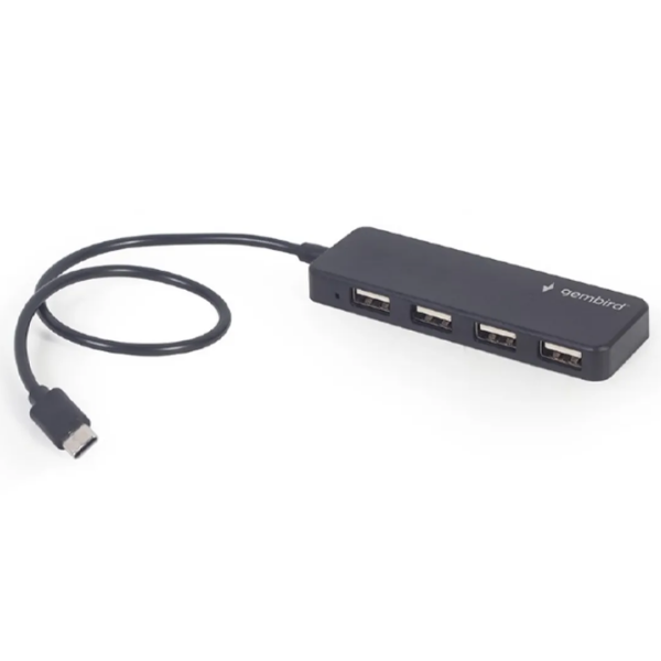 Adaptor Hub Gembird UHB-CM-U2P4-01 Black USB Type-C photo 2