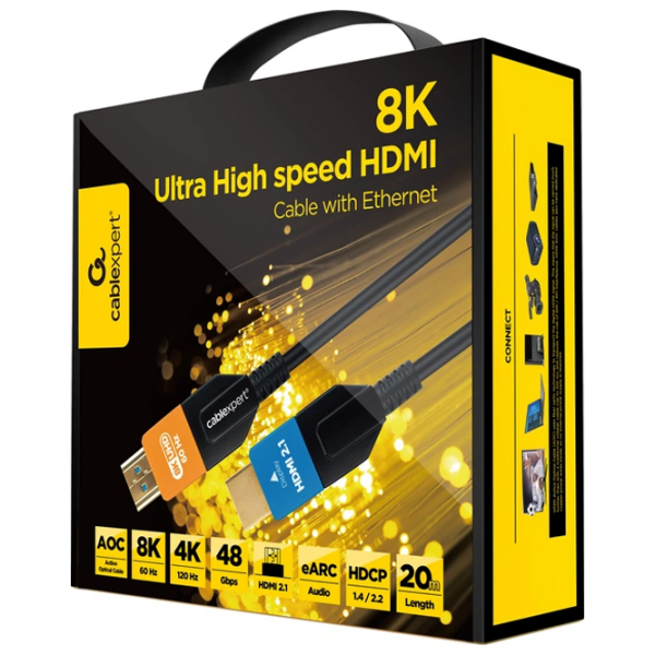 Cablu Cablexpert CC-HDMI8K-AOC-20M HDMI / HDMI Black  photo 3