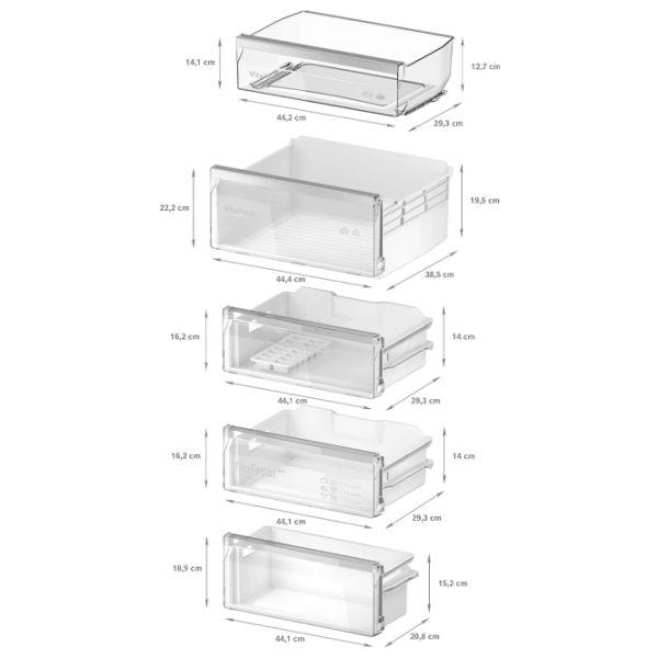 Frigider Bosch KIN96VFD0 White 215l / No Frost, 75l / No Frost, D photo 7