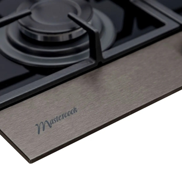 Plită încorporabilă pe gaz Mastercook Eclipse Inox Inox, Gratare: Fontă photo 4