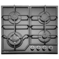 Plită încorporabilă pe gaz Mastercook MC-E 4215 G Gray Sticlă călită, Gratare: Fontă