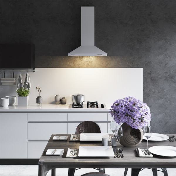 Hotă Mastercook Domo 700 LED White 60 cm, Recirculare, 700 m³/h photo 7