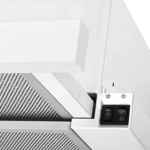 Hotă Mastercook Solaris 700 LED White 60 cm, Recirculare, 700 m³/h photo 2