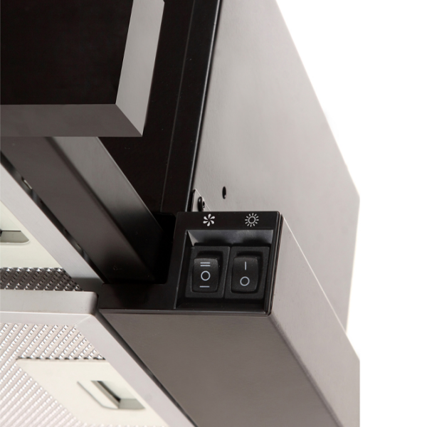 Hotă Mastercook Solaris 700 LED Black 60 cm, Recirculare, 700 m³/h photo 2