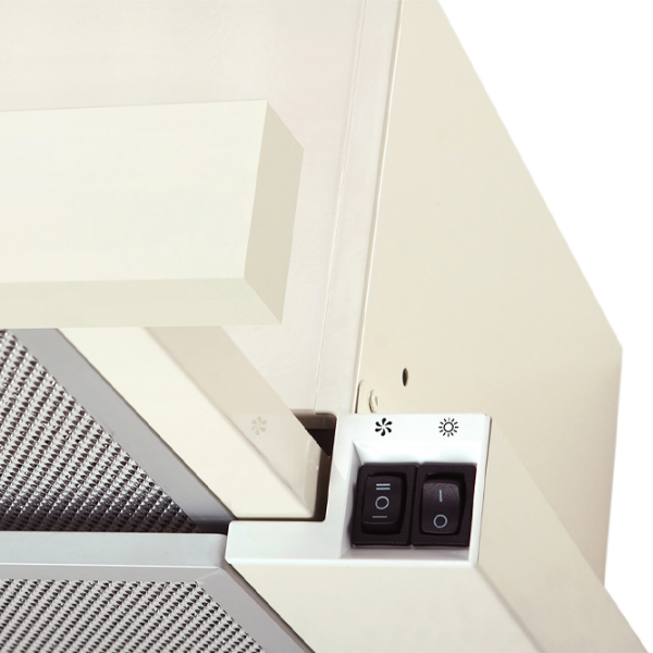 Hotă Mastercook Solaris 700 LED Beige 60 cm, Recirculare, 700 m³/h photo 3