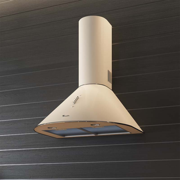 Hotă Tornado Viola 750 LED Beige 50 cm, Recirculare, 750 m³/h photo 2