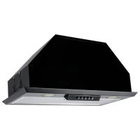 Hotă Mastercook Modul 1200 LED Black 52 cm, Recirculare, 1200 m³/h
