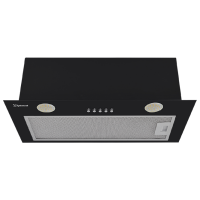 Hotă Mastercook Dryth 960 LED Black 52 cm, Recirculare, 960 m³/h