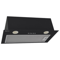 Hotă Mastercook Dryth 700 LED Black 52 cm, Recirculare, 700 m³/h