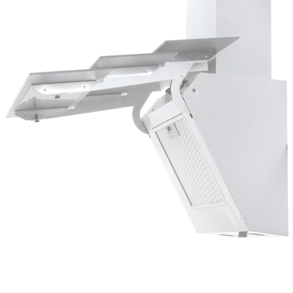 Hotă Tornado Megas 1200 LED White 60 cm, Recirculare, 1200 m³/h photo 2