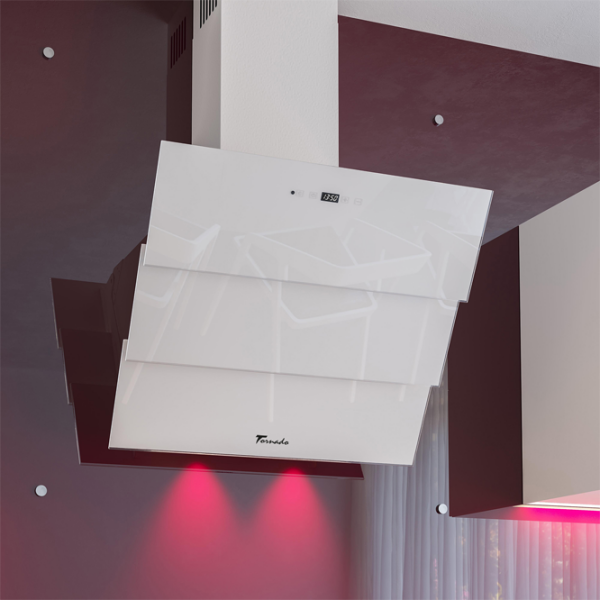 Hotă Tornado Megas 1200 LED White 60 cm, Recirculare, 1200 m³/h photo 10