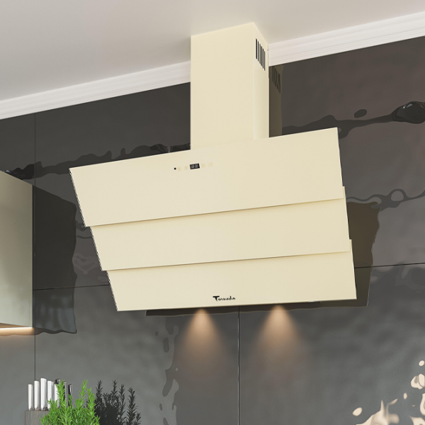 Hotă Tornado Megas 1200 LED Beige 90 cm, Recirculare, 1200 m³/h photo 8