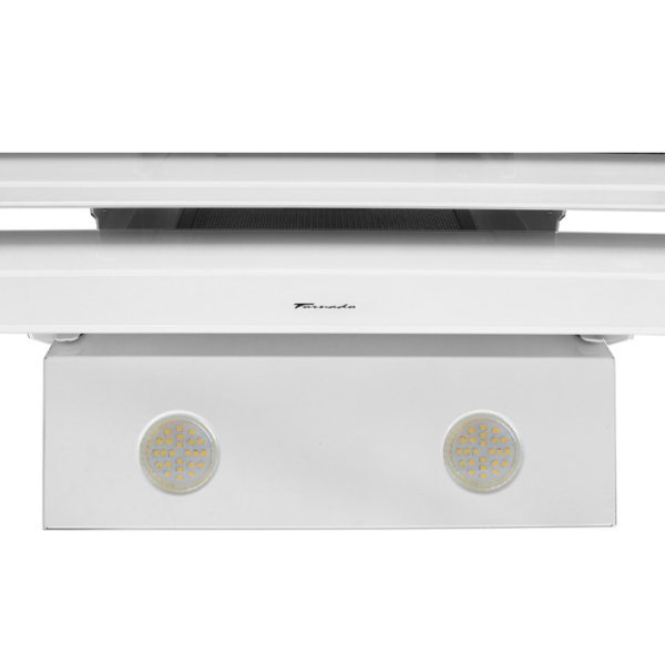 Hotă Tornado Megas 1200 LED White 90 cm, Recirculare, 1200 m³/h photo 2