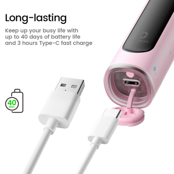 Periuță de dinți electrică Oclean X Kids Pink  photo 5