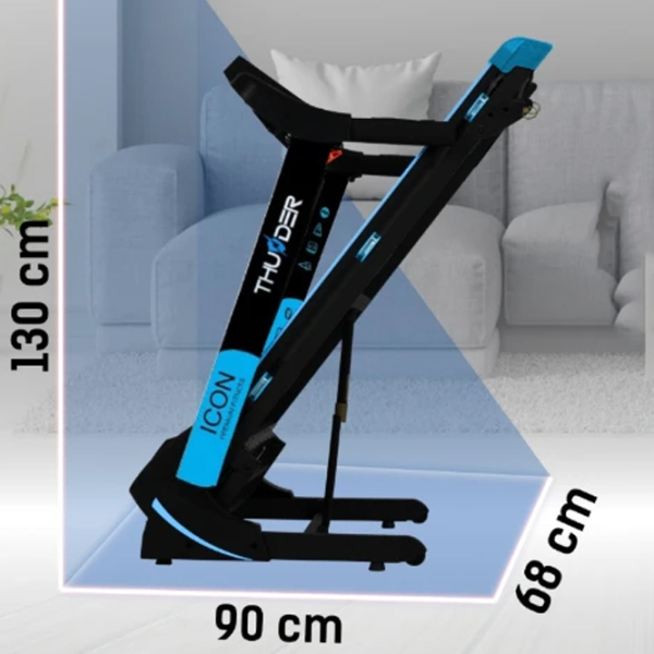 Bandă de alergat Thunder ICON-BLACK Blue 140 kg, 17 km/h photo 5