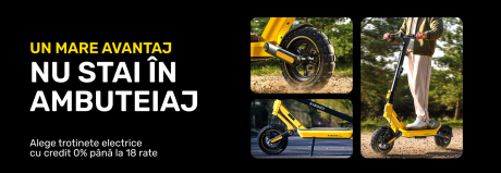 Profită de credit 0% și ia-ți propria trotinetă electrică!