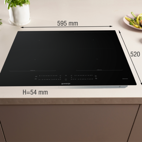 Plită încorporabilă cu inducție Gorenje GI6442BSC Black Vitroceramică, 7400 W photo 7