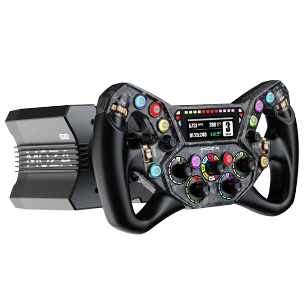 Volan Moza Racing KS Pro Black Cu fir / 12 buttons photo 5