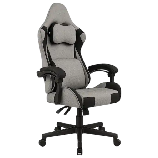 Scaun Gaming LUMI CH09-18 Gray Black  photo 1