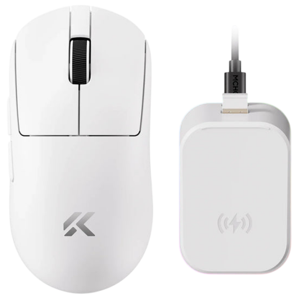 Mouse Mchose A7 V2 Ultra+ White Fără fir / 42000 dpi photo 1