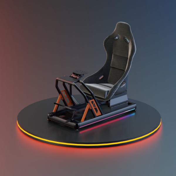 Scaun Gaming LUMI LRS08-BS02-KP01 Black Orange  photo 3
