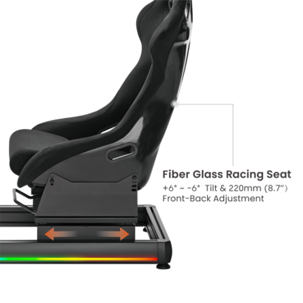 Scaun Gaming LUMI LRS08-BS02-KP01 Black Orange  photo 5