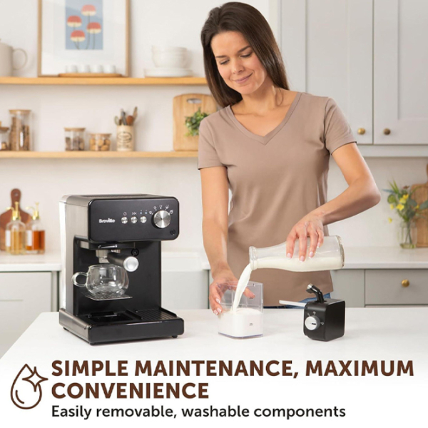 Aparat de cafea Breville VCF183X Black 1450 W, 2.8 l, Thermoblock photo 3