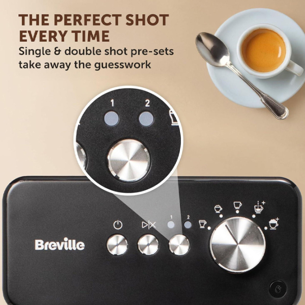 Aparat de cafea Breville VCF183X Black 1450 W, 2.8 l, Thermoblock photo 5