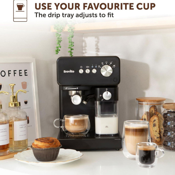 Aparat de cafea Breville VCF183X Black 1450 W, 2.8 l, Thermoblock photo 6