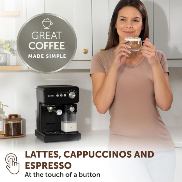 Aparat de cafea Breville VCF183X Black 1450 W, 2.8 l, Thermoblock photo 7