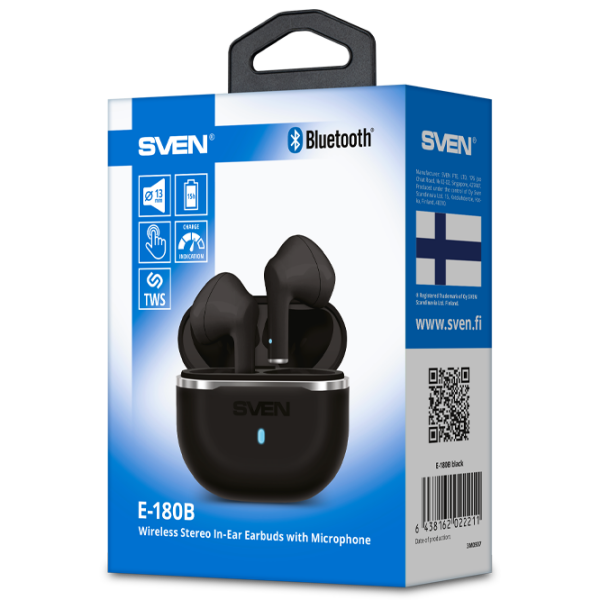 Căști Sven E-180B Black Fără fir / Personal / In ear photo 6