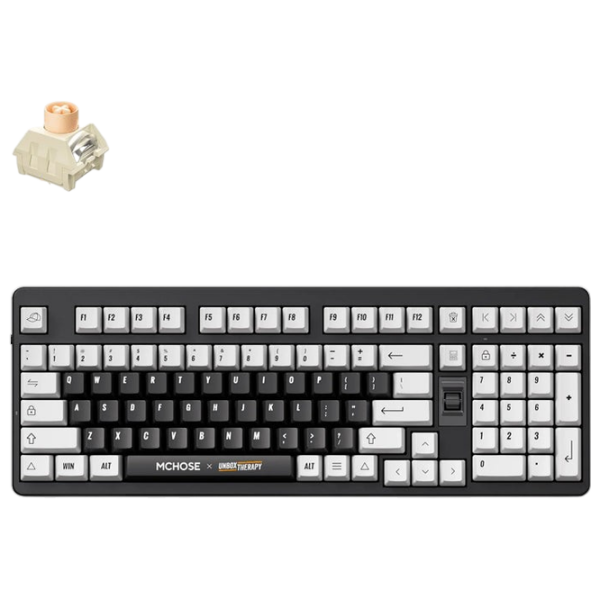 Tastatură Mchose x Unbox Therapy UT98 Black Gaming, Fără fir photo 1