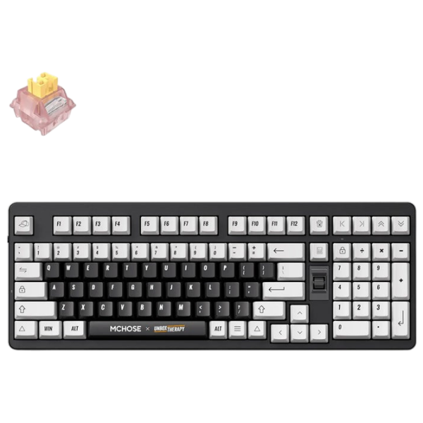 Tastatură Mchose x Unbox Therapy UT98 Black Gaming, Fără fir photo 2