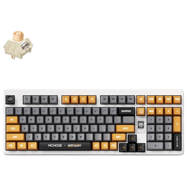 Tastatură Mchose x Unbox Therapy UT98 Retro Therapy Gaming, Fără fir photo 2