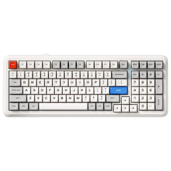 Tastatură Mchose K99 V2 White Gaming, Fără fir photo 2
