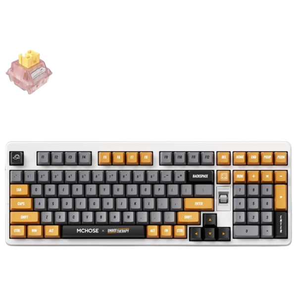 Tastatură Mchose x Unbox Therapy UT98 Retro Therapy Gaming, Fără fir photo 3