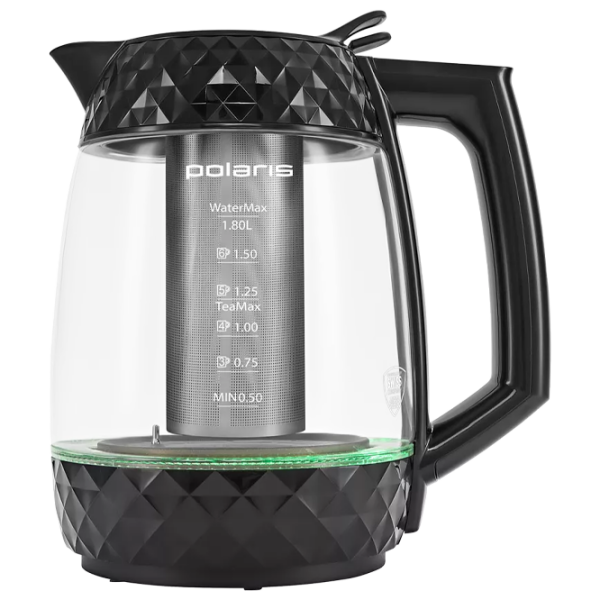 Ceainic electric Polaris PWK1823CGLD Black 2200 W, 1.8l, Material interior: Plastic photo 1