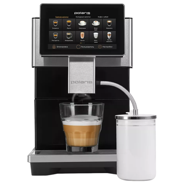 Aparat de cafea Polaris PACM 2081AC Black 1450 W, 1.5 l, Thermoblock photo 1