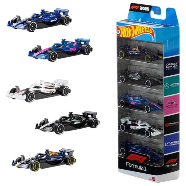 Комплект машин Hot Wheels Formula 1 JLN11 Разноцветный