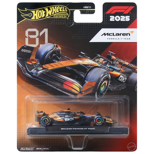 Машинка Hot Wheels Formula 1: McLaren JKD81
Черный
Оранжевый